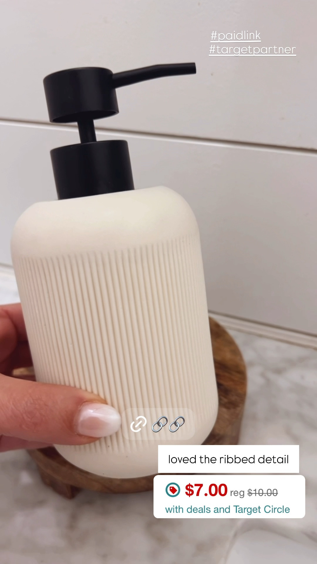 The prettiest ribbed hand soap dispenser and it’s on sale! Target Circle Week, target deals, bathroom finds, bathroom neutral decor, hand soap 

#LTKFindsUnder50 #LTKSaleAlert #LTKHome