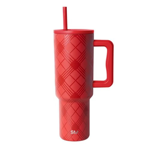 Simple Modern Christmas Tumbler with Handle and Straw | 40oz | Flannel | Amazon (US)