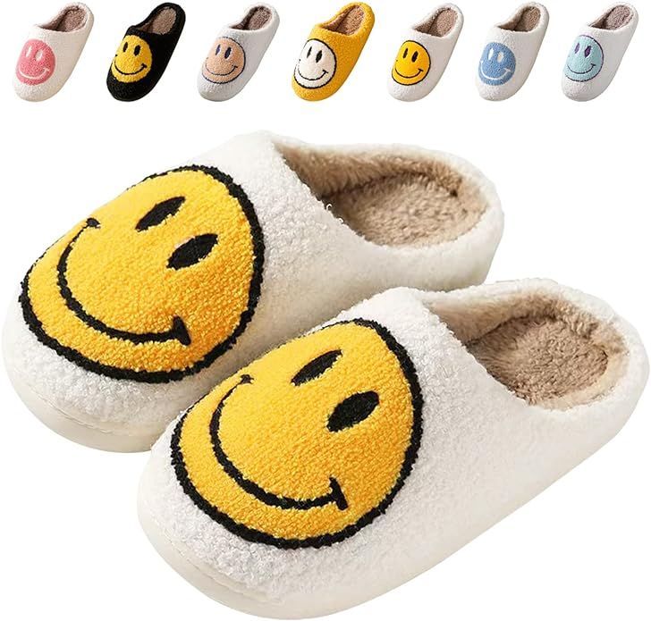 Beishani Smile Face Slippers, Retro Smile Slippers Comfy Smile Face Slippers for Women Cozy Happy... | Amazon (US)