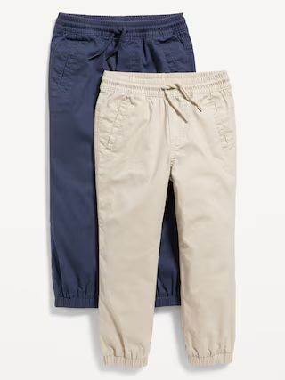 Functional-Drawstring Canvas Jogger Pants 2-Pack for Toddler Boys | Old Navy (US)