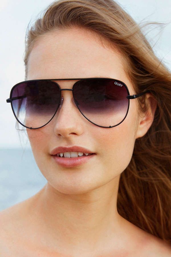 Quay X Desi Perkins High Key Aviator Sunglasses | Urban Outfitters US