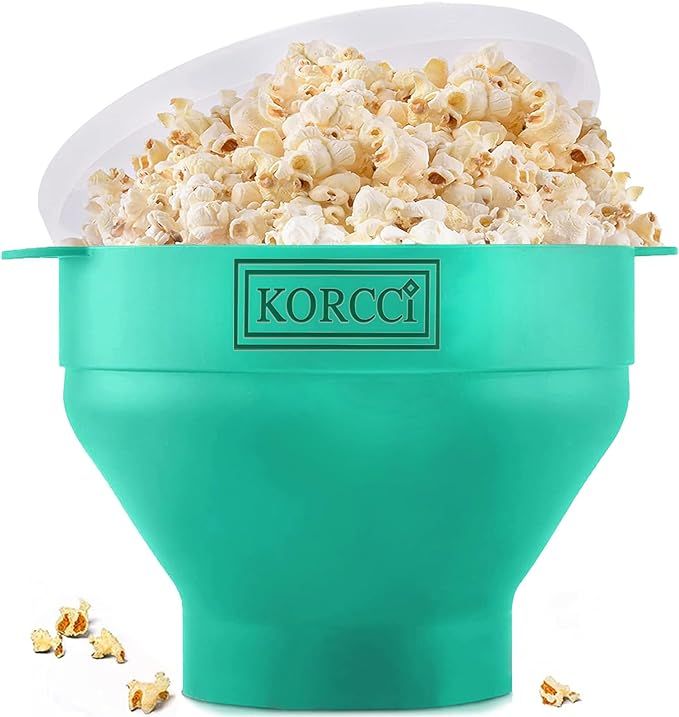 The Original Korcci Microwaveable Silicone Popcorn Popper, BPA Free Microwave Popcorn Popper, Col... | Amazon (US)