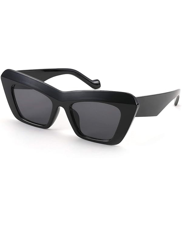 Karsaer Vision Retro Vintage Cateye Square Sunglasses Plastic Frame | Amazon (US)