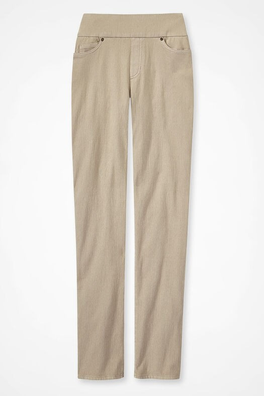 Knit Denim Slim-Leg Jeans | Coldwater Creek