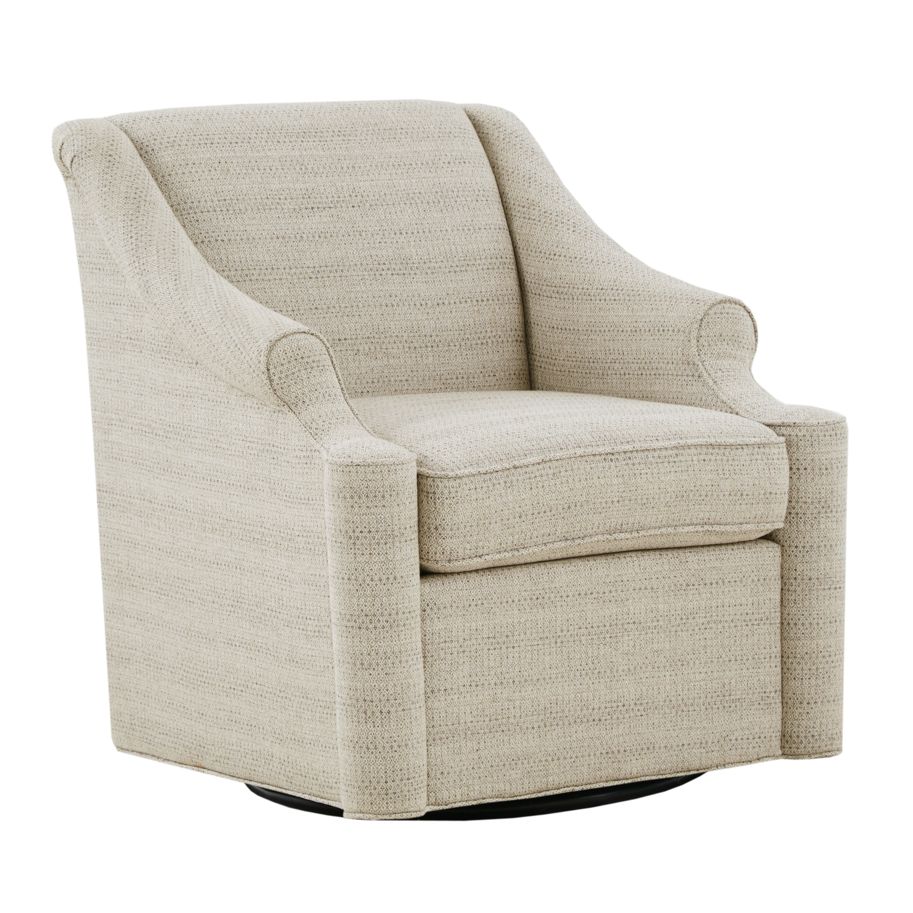 Morley Slope Arm Upholstered Swivel Glider Chair | World Market
