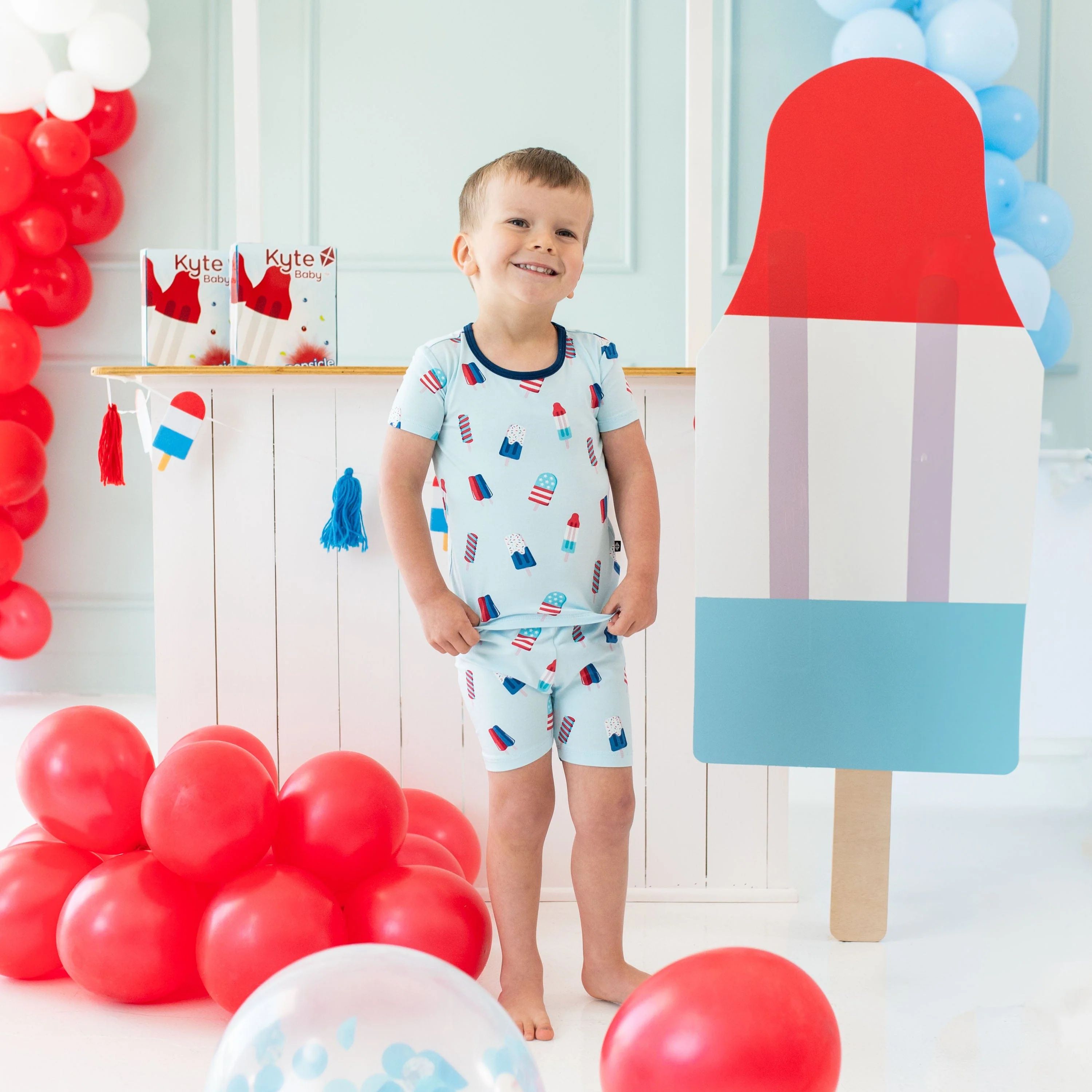 Short Sleeve Pajamas in Popsicle | Kyte BABY