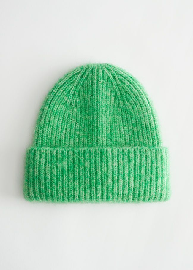 Ribbed Mohair Blend Beanie | & Other Stories US