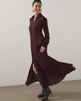 Geometric Printed Maxi Shirt Dress | Chico's