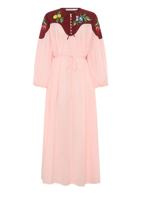 Fruito Bib Smock Dress in Blush | Bohemian Traders