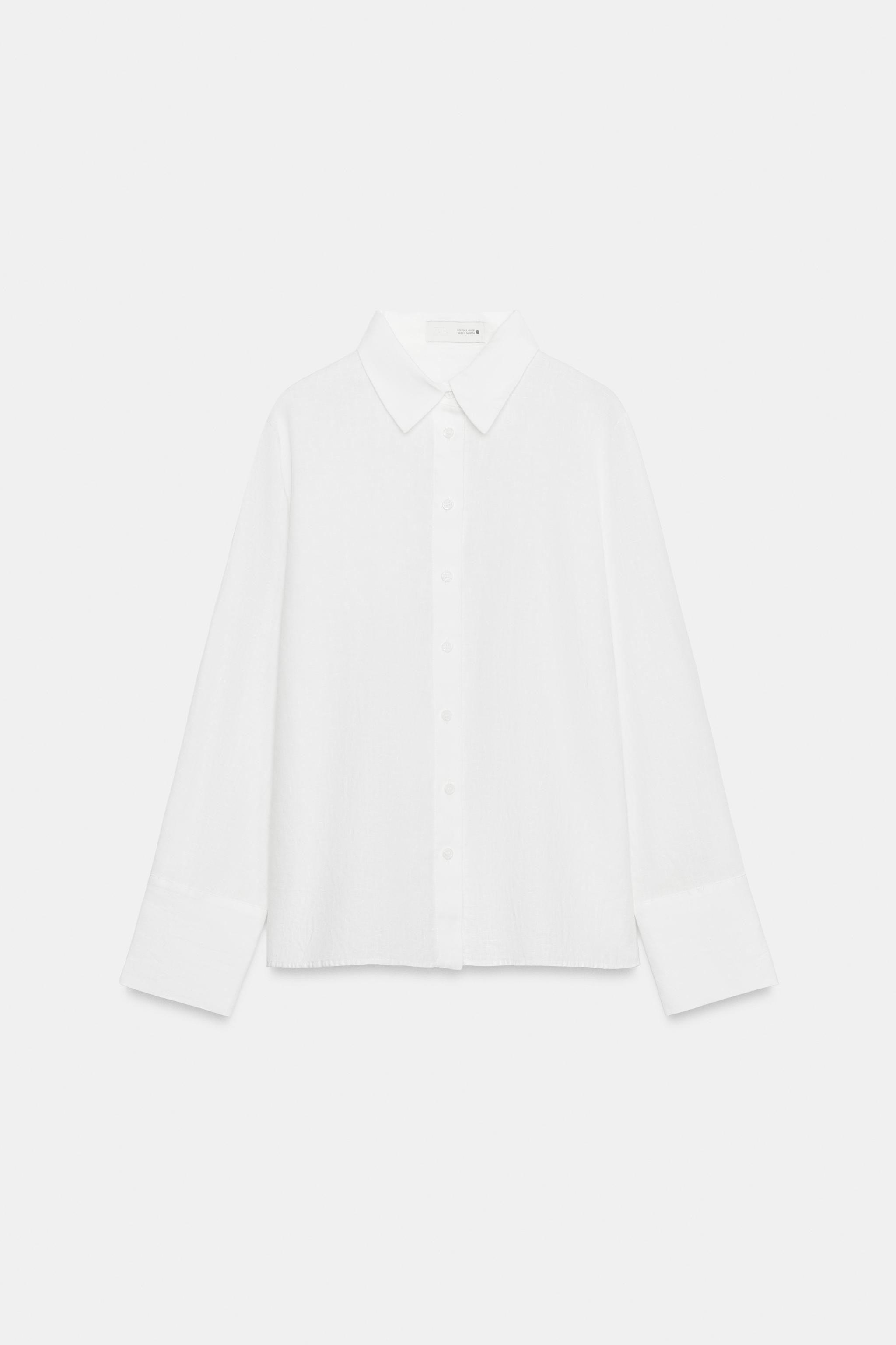 100% LINEN SHIRT ZW COLLECTION | Zara US