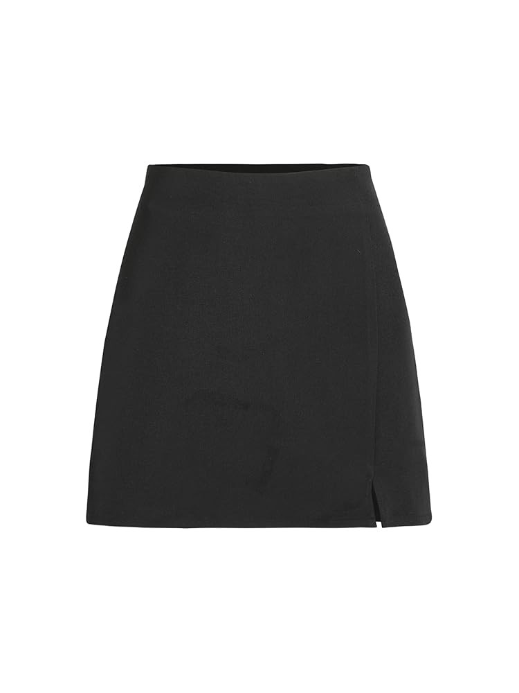 Cider Mini Skirt High Waist Zip Up Split Bodycon Fitted Party A Line Skirt | Amazon (US)
