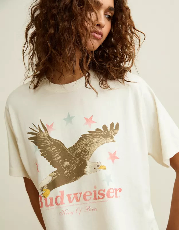 AE Boxy Budweiser Graphic T-Shirt | American Eagle Outfitters (US & CA)