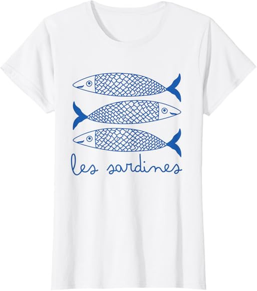 Sardine Tinned Fish Graphic Funny T-Shirt | Amazon (US)