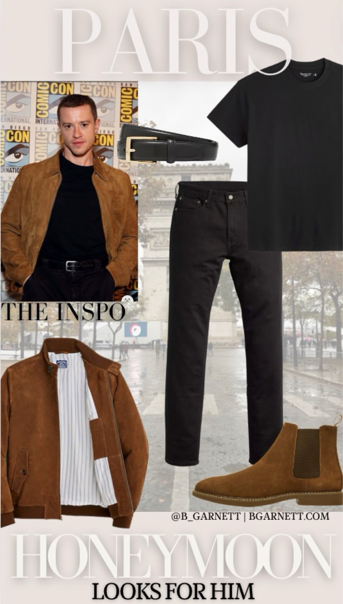 Putting together looks for Sean and finally getting to some shopping for our honeymoon in London & Paris! #bgarnett

Men’s style | suede jacket | fall outfit | Paris outfit | men’s style | looks for him | black jeans | beetle boots | men’s boots | jeans | suede boots 

#LTKStyleTip #LTKTravel #LTKMens