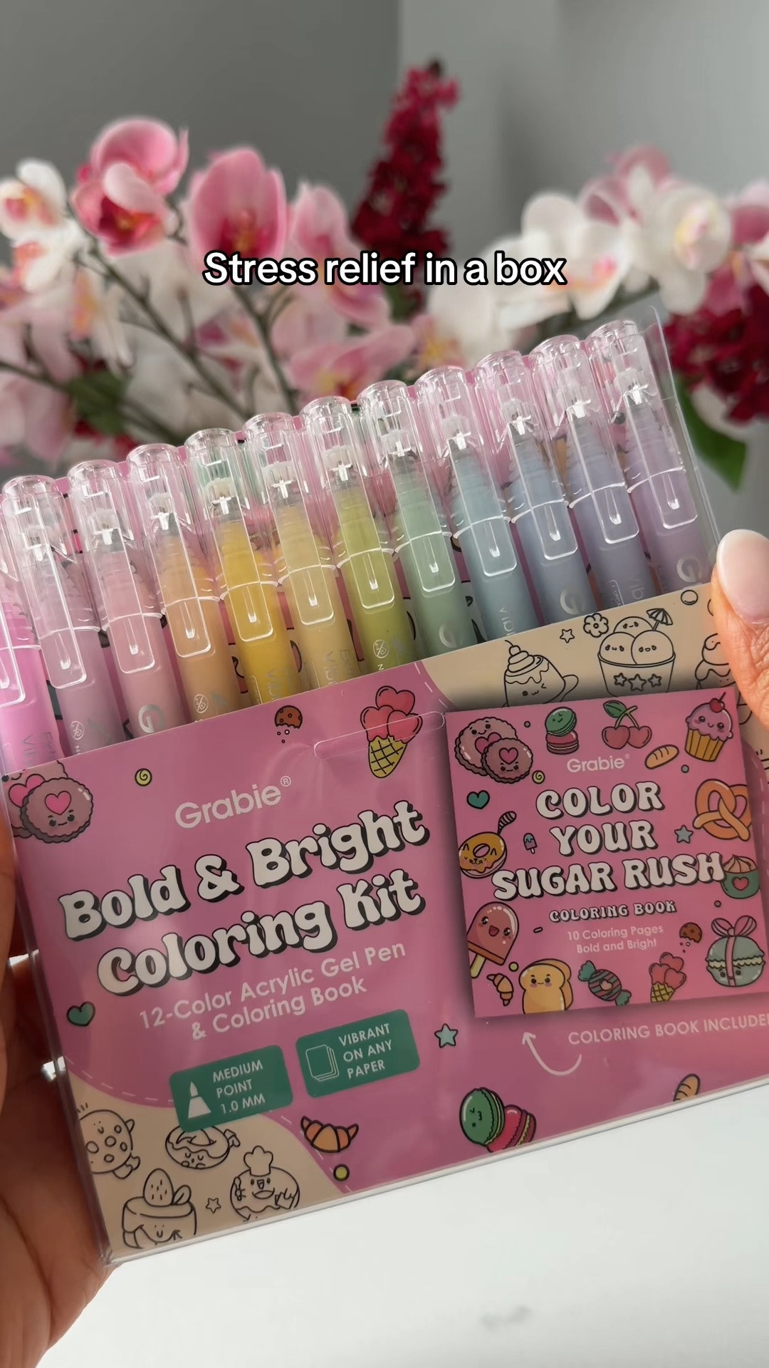 This coloring kit is the cutest way to unwind! 🎨 It comes with 12 vibrant acrylic gel pens and an adorable dessert themed coloring book. The colors are so bold and smooth, making it the perfect creative break. 💕

#LTKmomlife #LTKselfcare