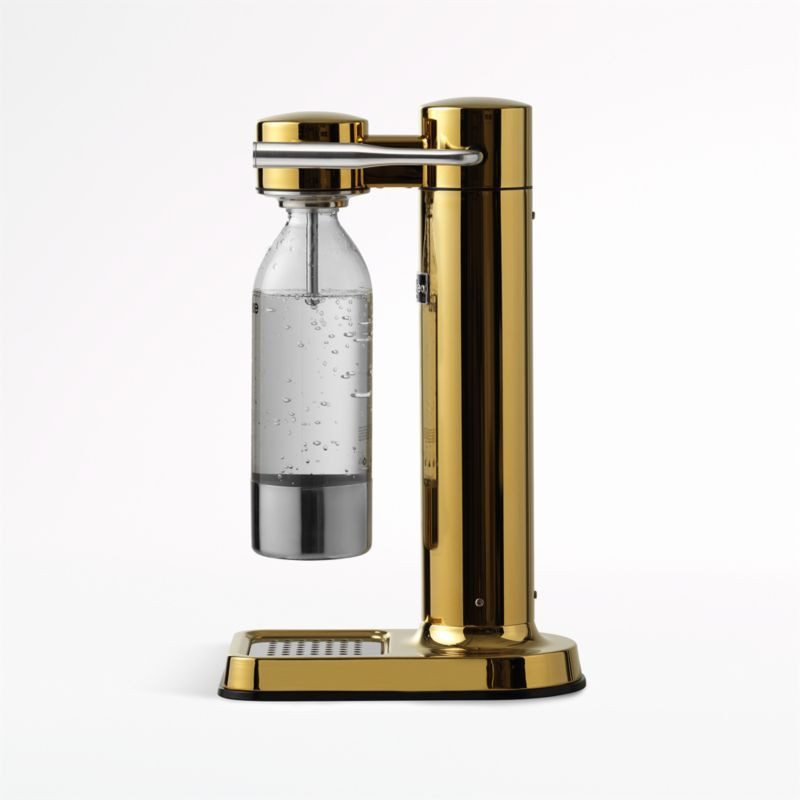Aarke Gold Sparkling Water Carbonator III | Crate & Barrel | Crate & Barrel