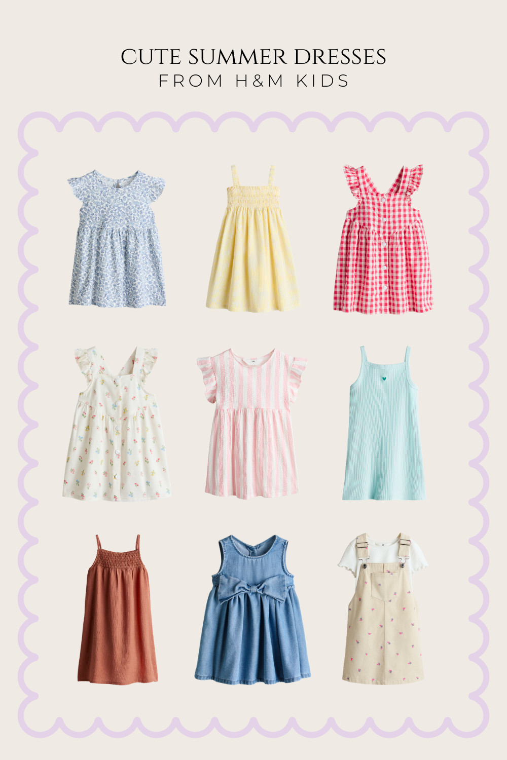 Cute and affordable summer dresses for girls featuring H&M finds perfect for warm weather, everyday wear and easy outfit inspiration for busy moms. 

 #LTKsummer #LTKdresses #LTKkids