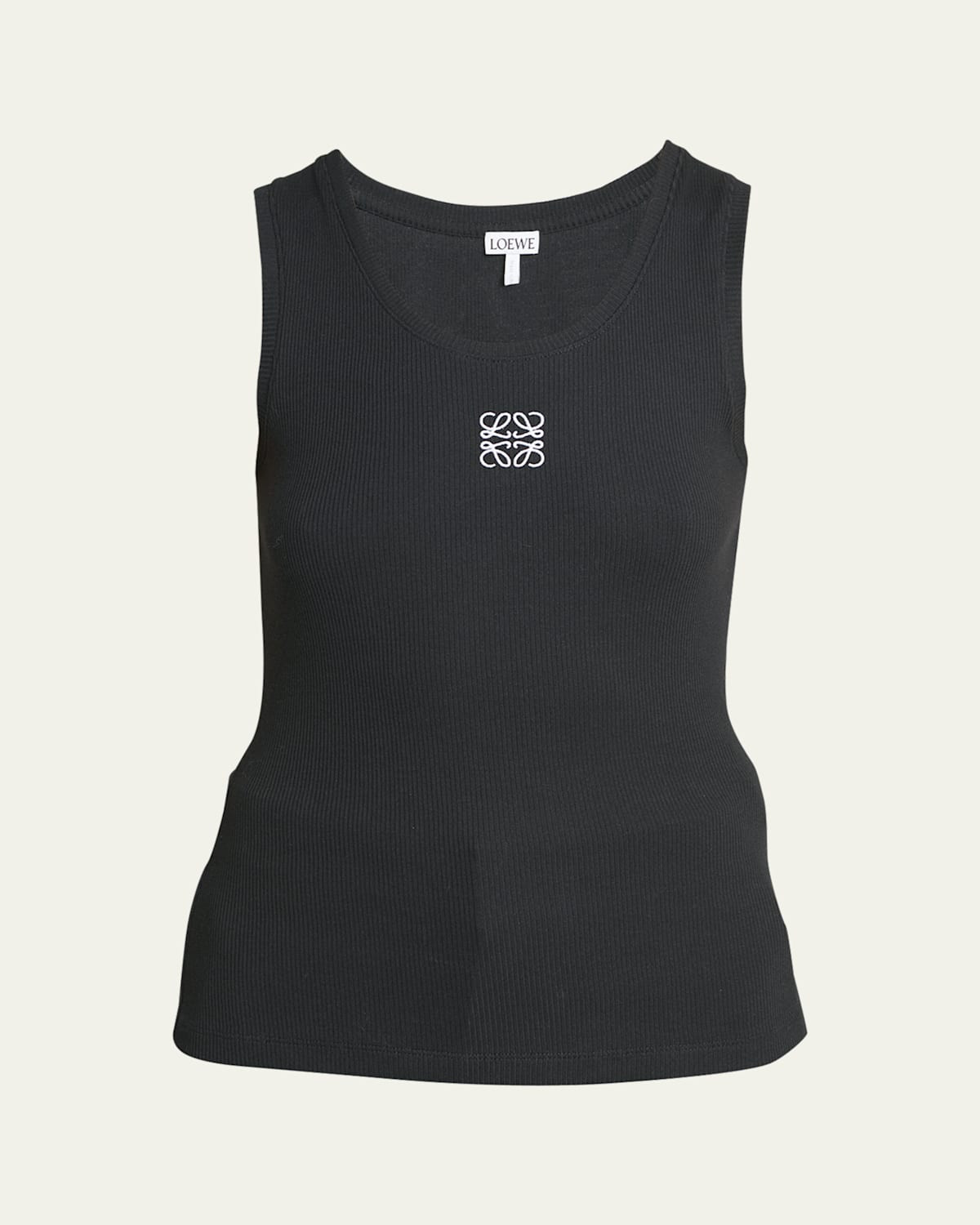 Anagram Logo Ribbed Tank Top | Bergdorf Goodman