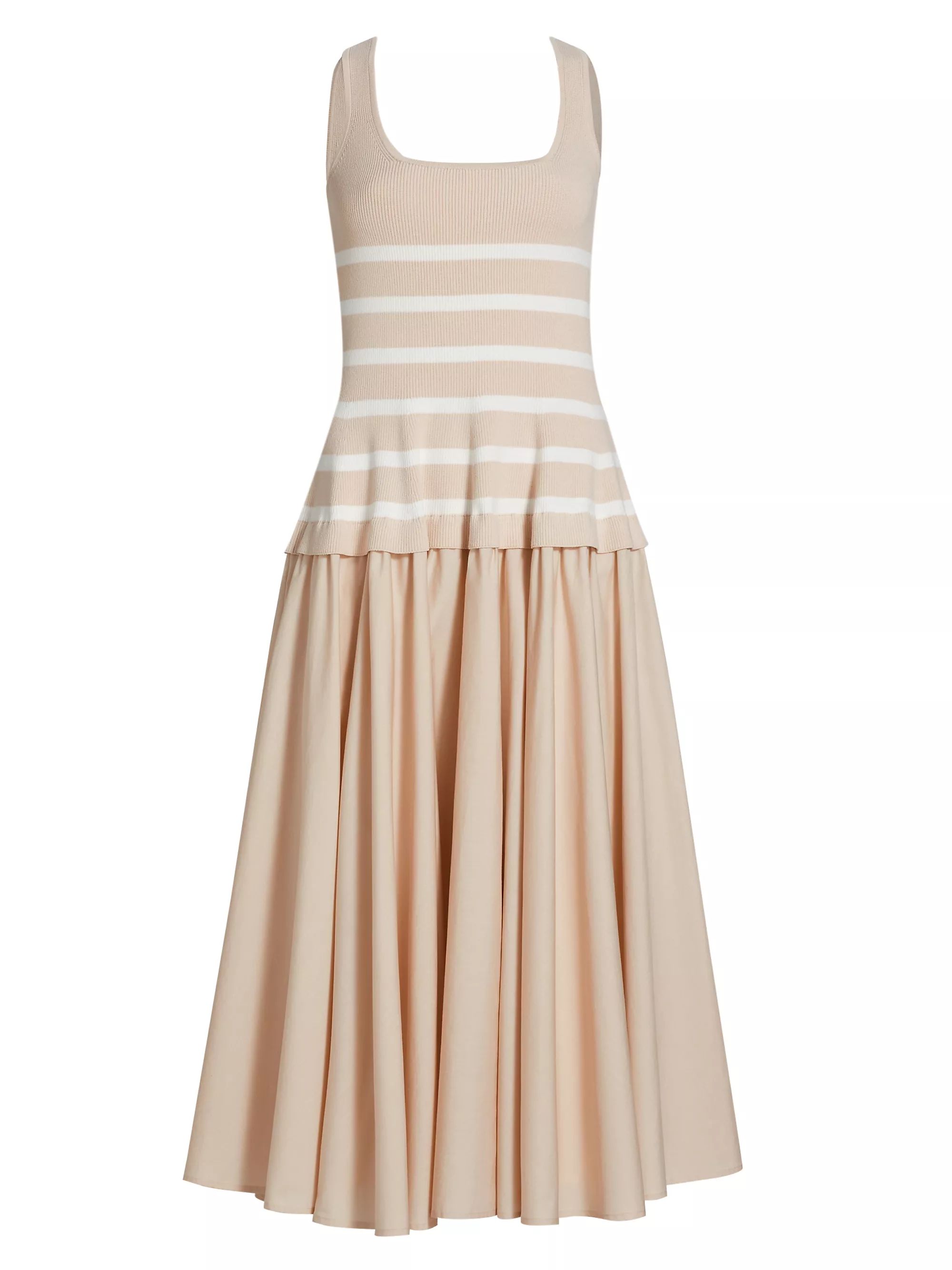 Silas Cotton-Blend Stripe Midi-Dress | Saks Fifth Avenue