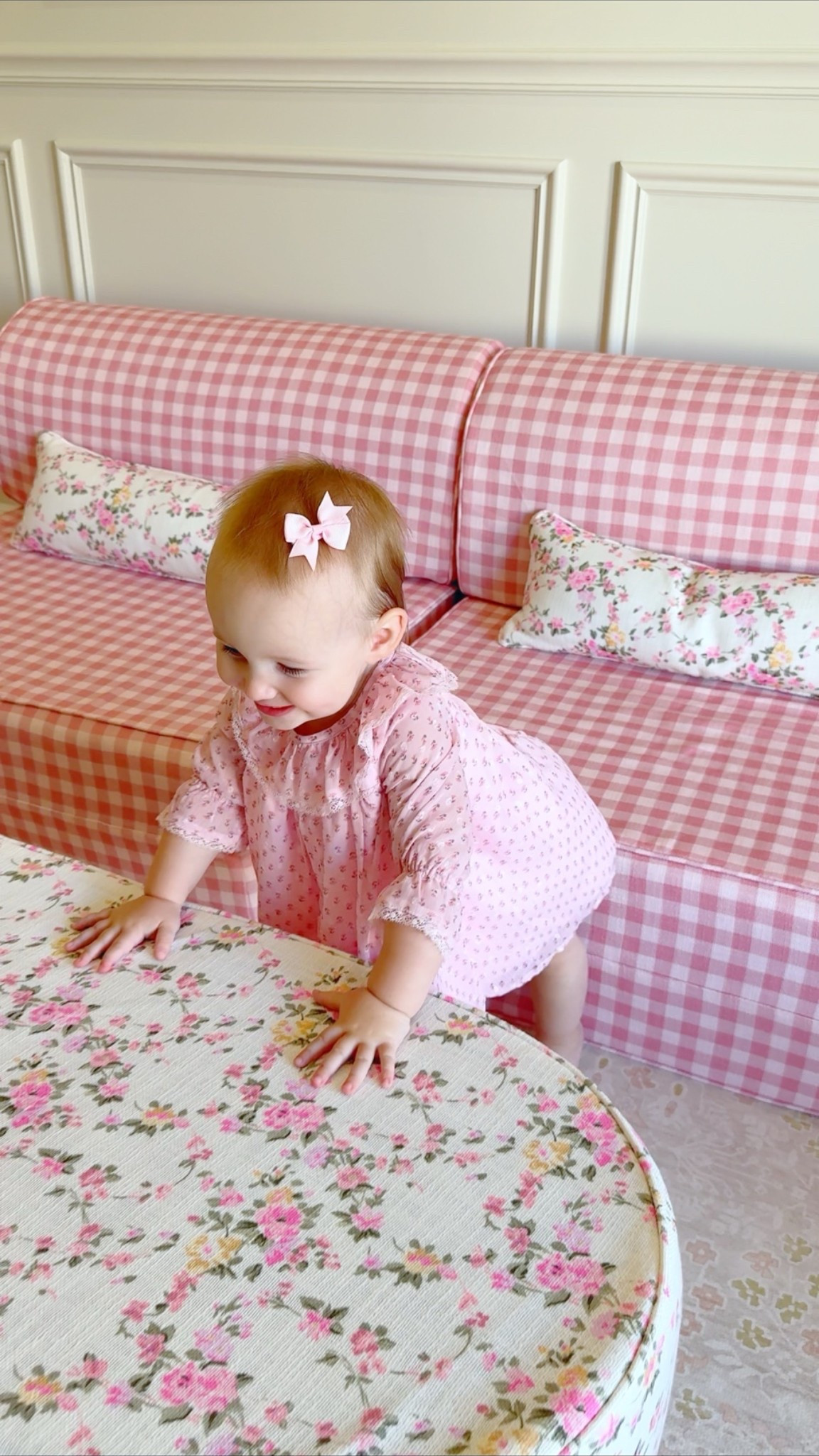 Another playroom purchase I will be defending to my husband immediately 😂

Fell in love with this @houseofnoa_ Winslow Play Mat in Gardenia because it has the look of a beautiful vintage Persian rug… but it’s actually FOAM. Perfect for a toddler who spends approximately 90% of her day tumbling, jumping and throwing herself onto the floor.

Comment “TODDLER” to shop and use discount code BRITTANY5 

#houseofnoa #playroom #toddlerplayideas #toddlerplayroom #babygirlroom

https://liketk.it/6pm8l