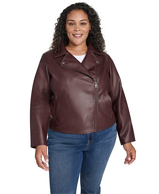 Levi's Plus Size Long Sleeve Moto Jacket - Macy's | Macy's