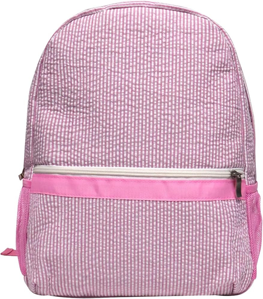 CROWNBLANKS Kids Toddler Backpack Book Bag Seersucker Kindergarten Backpacks for Boys Girls Schoo... | Amazon (US)