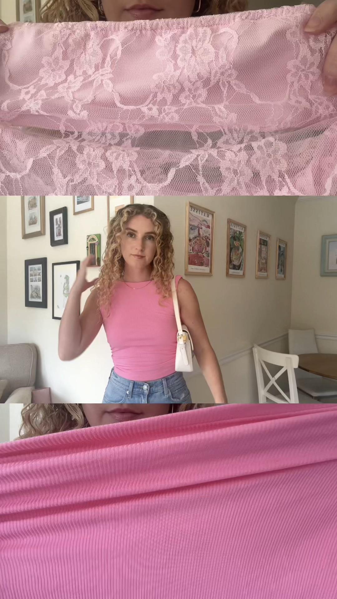 OYOANGL Amazon finds

Bow tie tank- I’m wearing a small but it’s super stretchy so I’d recommend sizing down. Very thick & high quality, bow is very long

Lace square neck- wearing size small, obsessed

Leather bag- tons of compartments inside, adjustable straps & two different size straps, leather can scratch 

