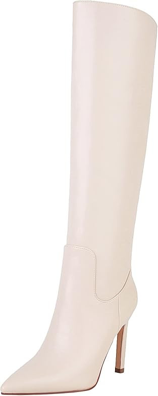 sun gurg Women's Knee High Boots Stiletto High Heels Sexy Zipper Knee Boots | Amazon (US)