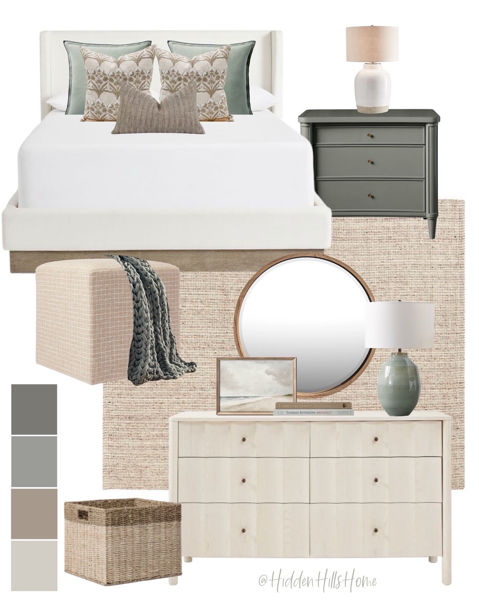Bedroom mood board, cozy bedroom design ideas, primary bedroom mood board, coastal inspired bedroom mood board #homedesign

#LTKSaleAlert #LTKHome
