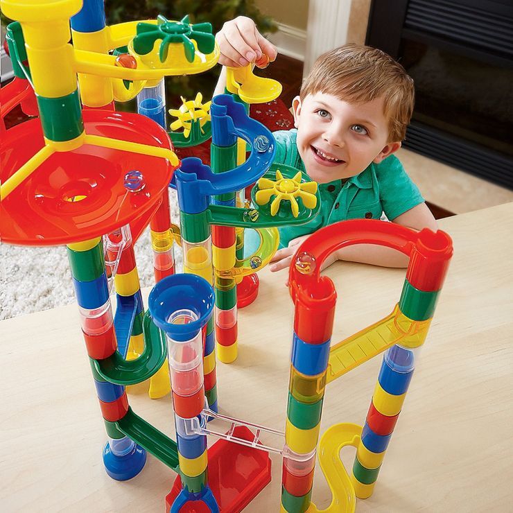 MindWare 103 Piece Marble Run with 20 Marbles - Engineering & Building Toys | Target