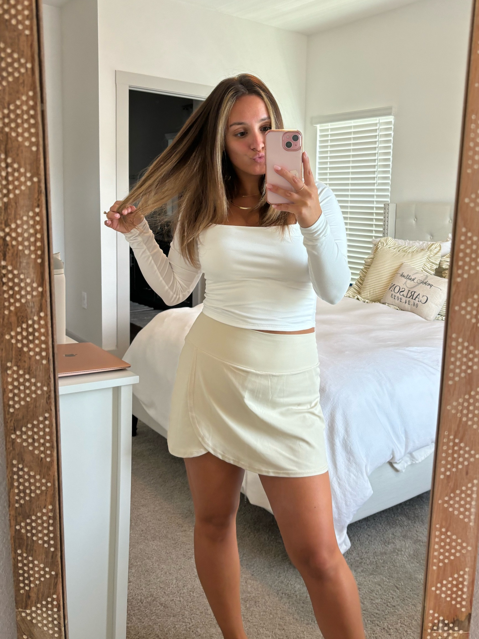 Running errands kind of day in my cutie new athletic skirt!