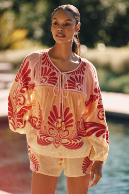 Farm Rio Arabesc Shorts | Anthropologie (US)