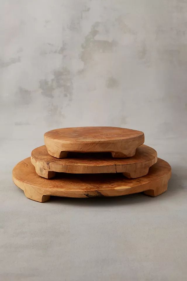 Footed Teak Serving Board | Anthropologie (US)