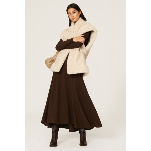 A.l.c. Sutton Faux Fur Vest cream | Rent the Runway