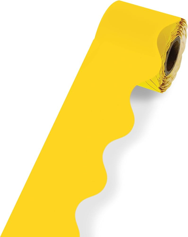 Carson Dellosa 36 Ft Scalloped Yellow Bulletin Board Borders, Classroom Borders for Bulletin Boar... | Amazon (US)