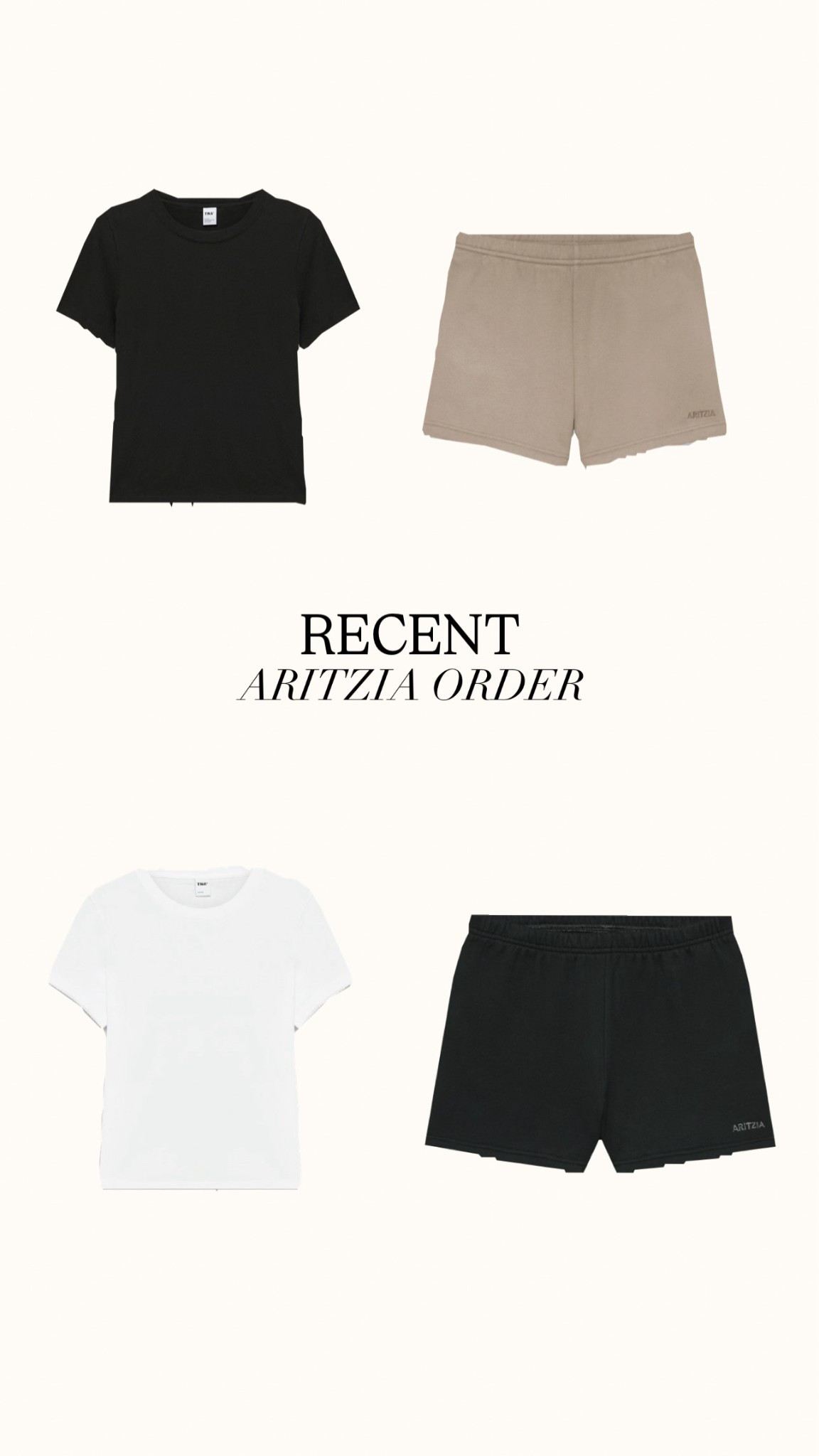 Recent aritzia order!