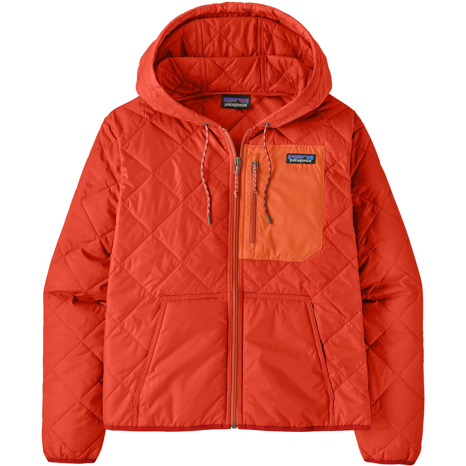 Patagonia Women's Diamond Quilted Insulated Bomber Hoody  Red XS | REI