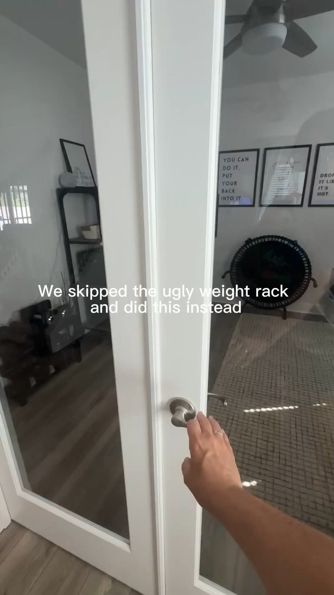 POV: you want a home gym… but not gym-looking furniture

This little bamboo bench was around $26 on Amazon and works perfectly for our weights + yoga accessories without making the room feel cold or industrial.

The black hardware sold me too 👏

#LTKfitnessgoals