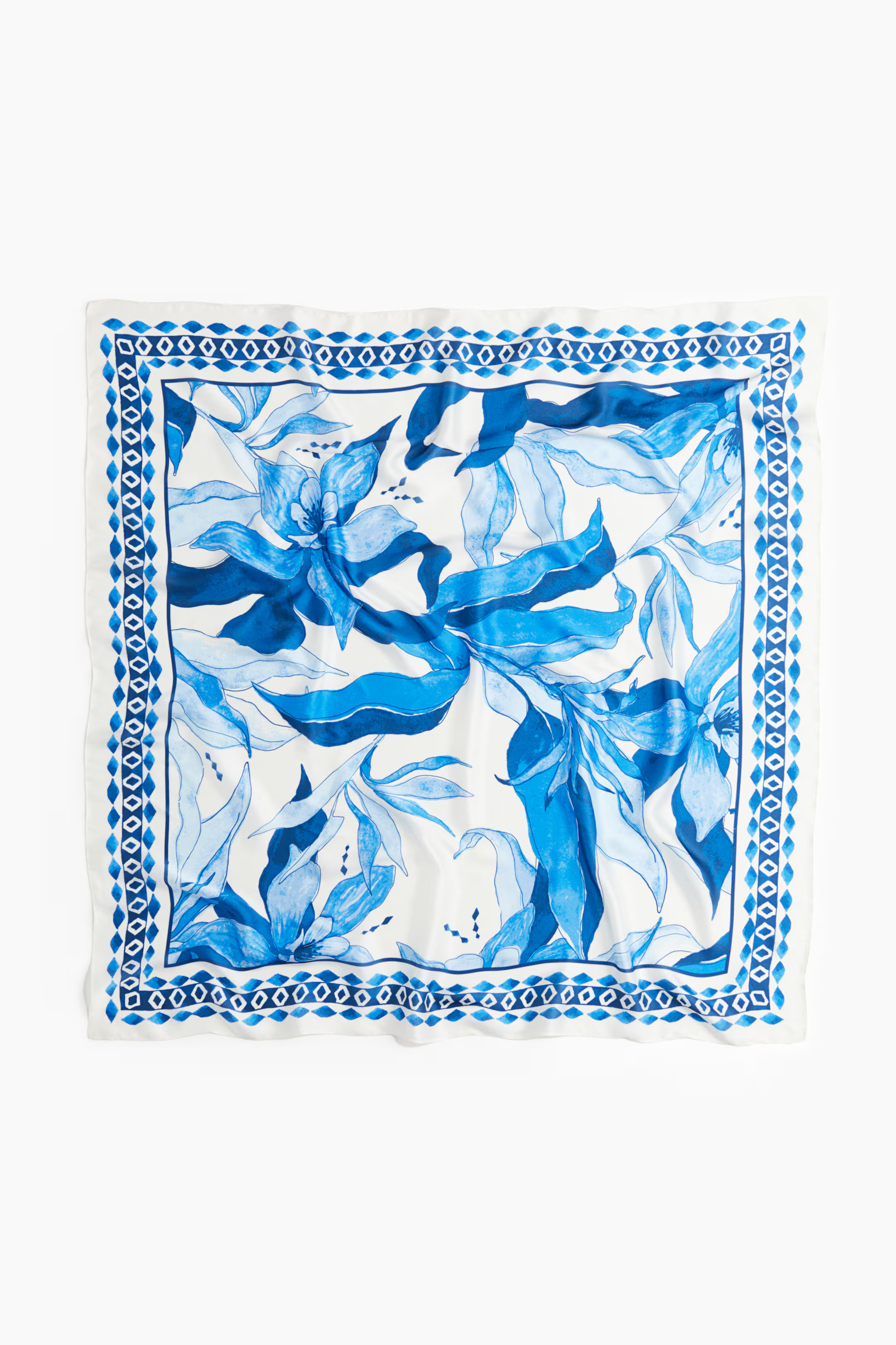 Satijnen sjaal met print | H&M (DE, AT, CH, NL, FI)