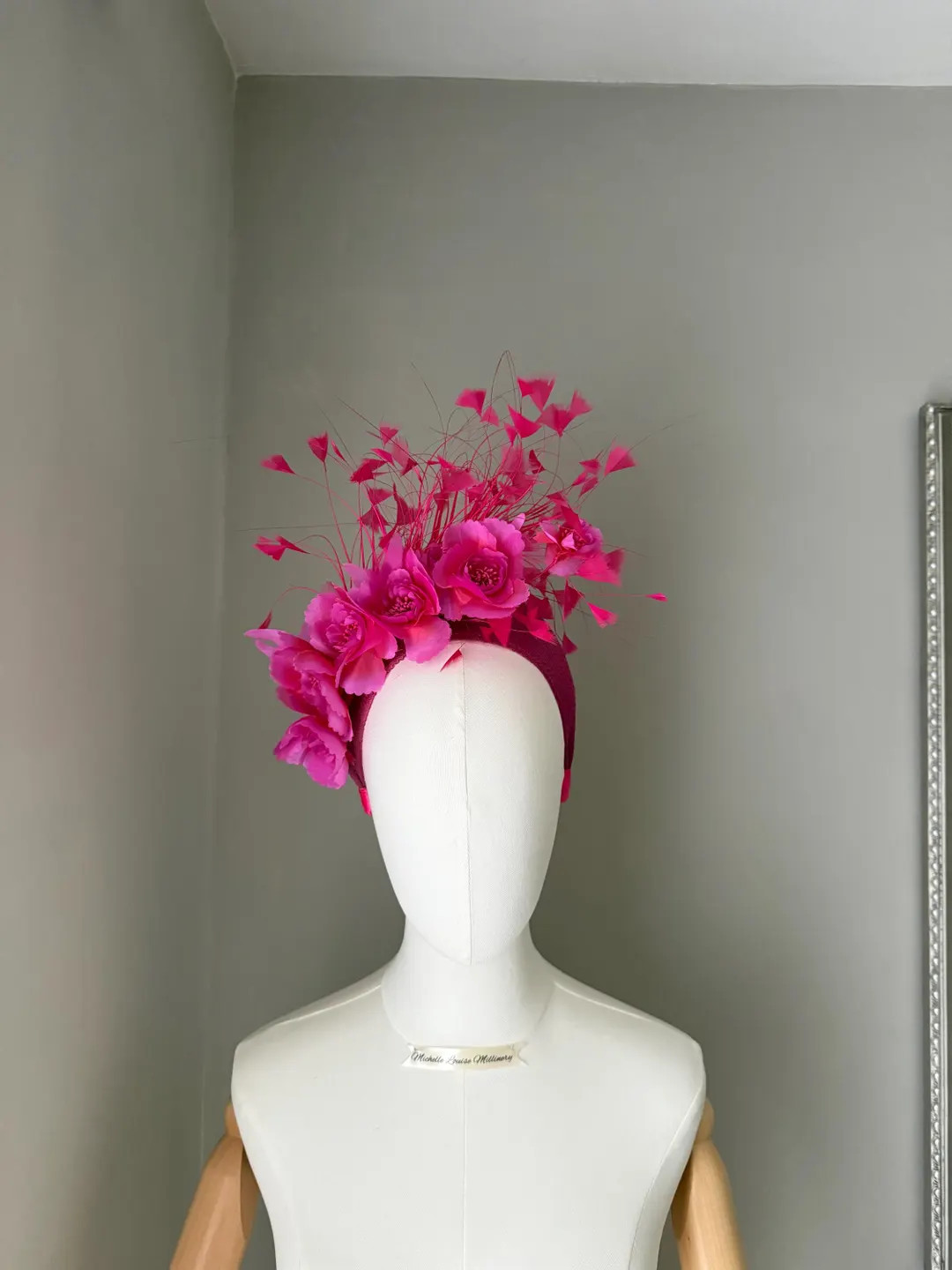 Fuchsia Floral Fascinator Headband : Wedding Guest Races Headwear - Etsy UK | Etsy (Global)