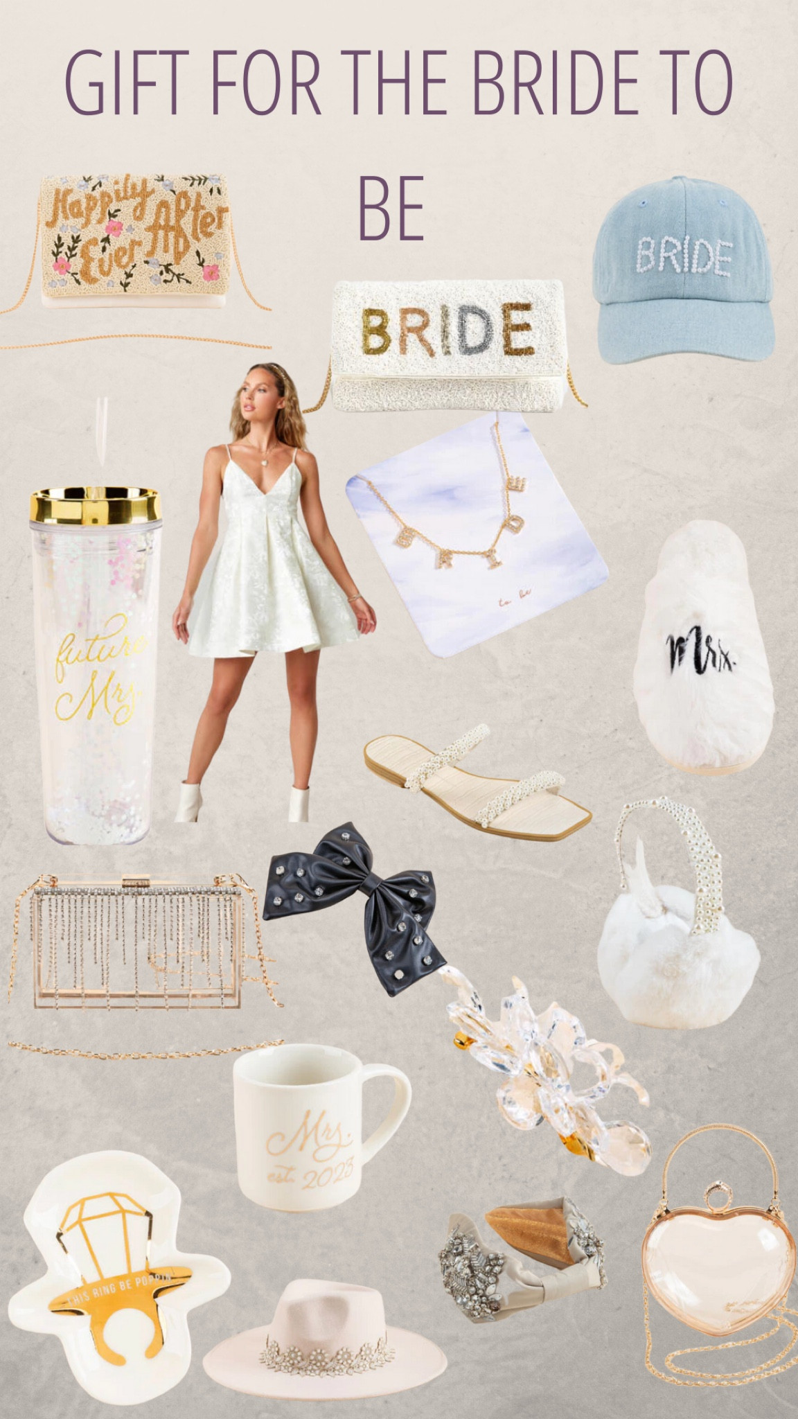 Gifts for the bride to be. It’s the season for our friends to be getting engaged and they need fun bride to be swag. I love this fun future wife accessories. Gifts for her, gifts for bride to be, gifts for girl

#LTKstyletip #LTKGiftGuide #LTKSeasonal