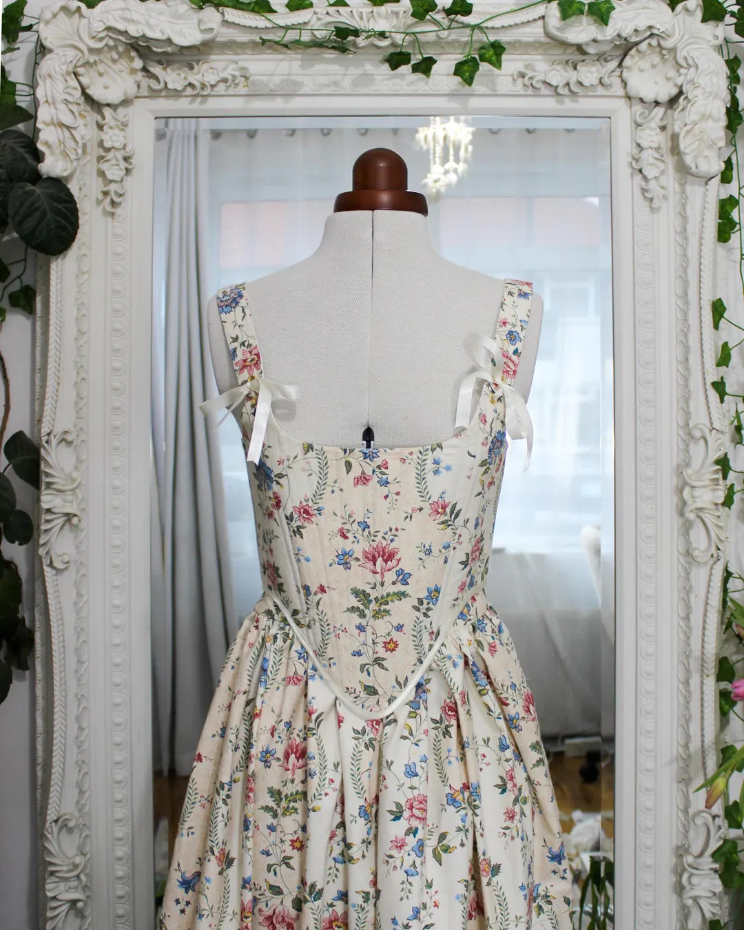 Floral Cotton Linen Corset Made With Vintage Fabric | Made to Order | Vintage Deadstock Fabric - ... | Etsy (US)