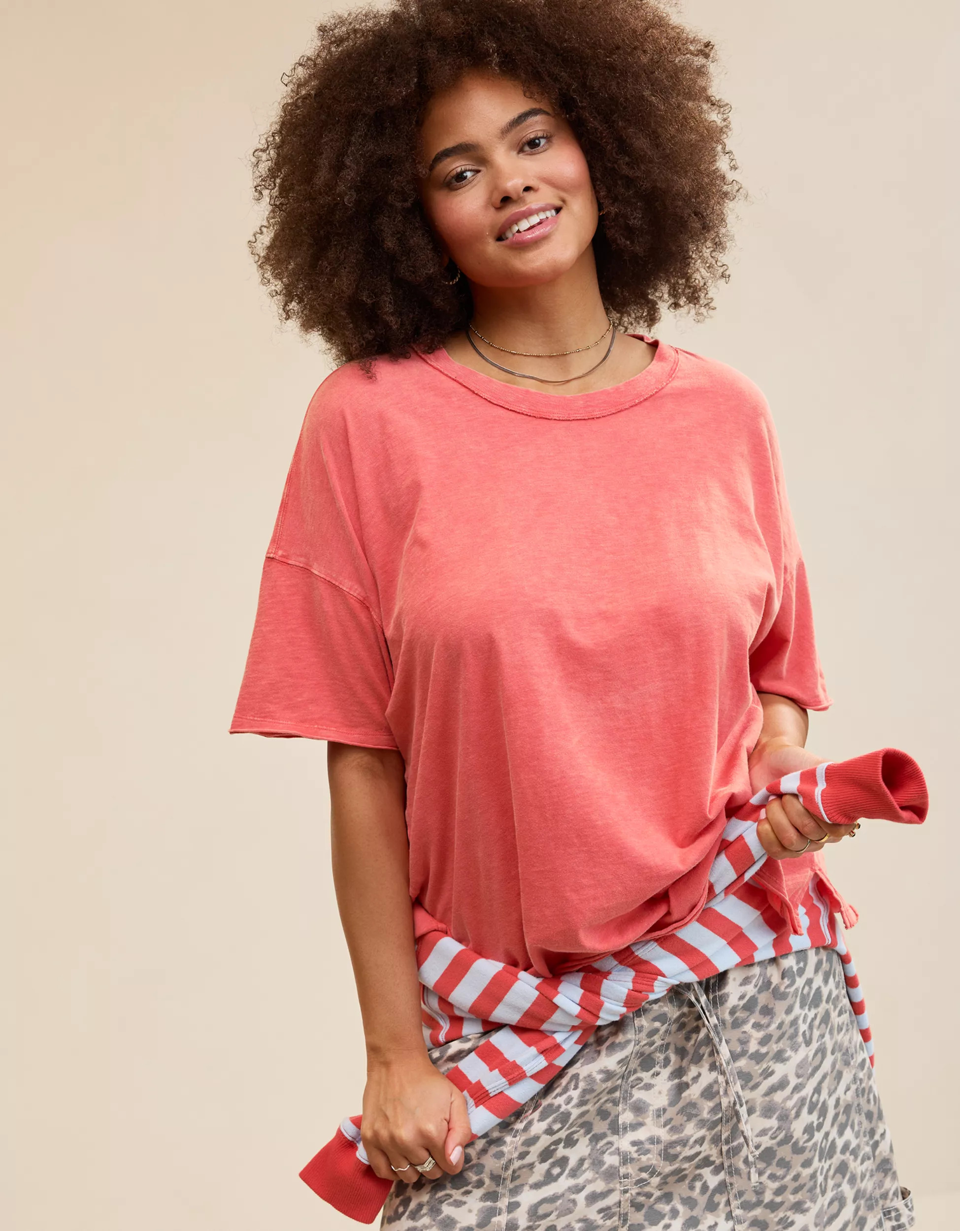 Aerie Oversized Crew Boyfriend T-Shirt | Aerie