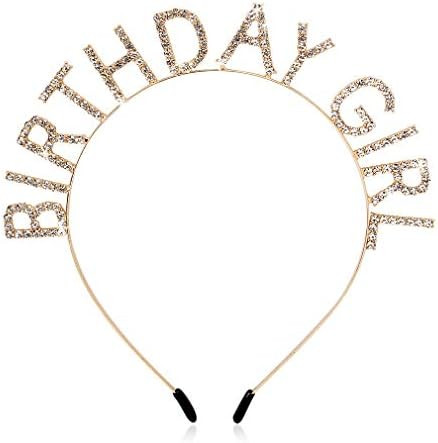 AOPRIE Birthday Girl Headband Birthday Tiara for Women Girls Happy Birthday Princess Crown Rhineston | Amazon (US)