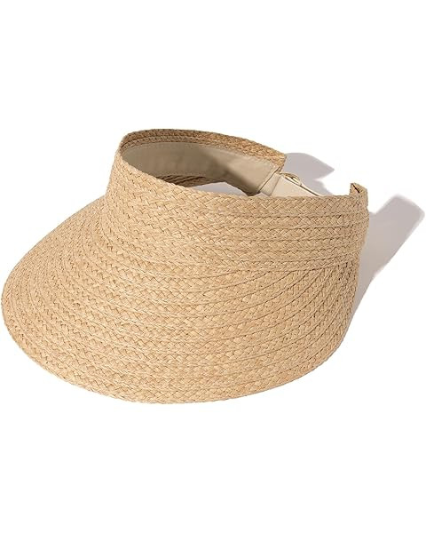 FURTALK Womens Sun Visor Hat Straw Sun Visors for Women Summer Packable Ponytail Beach Hats for W... | Amazon (US)
