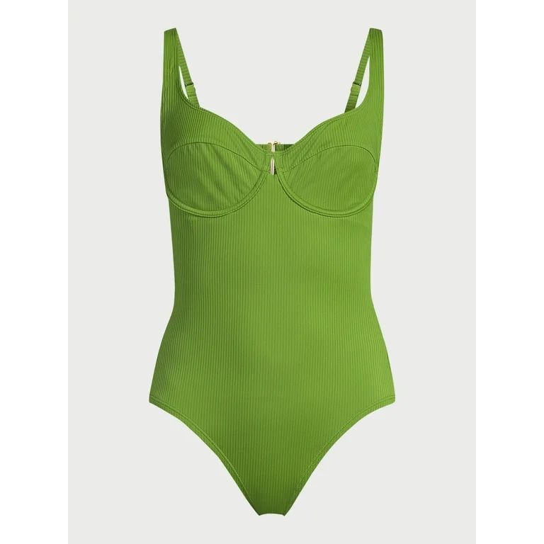 Sofia by Sofia Vergara Women's and Plus Sandra One Piece Swimsuit with Shaping Curvetex®, Sizes ... | Walmart (US)