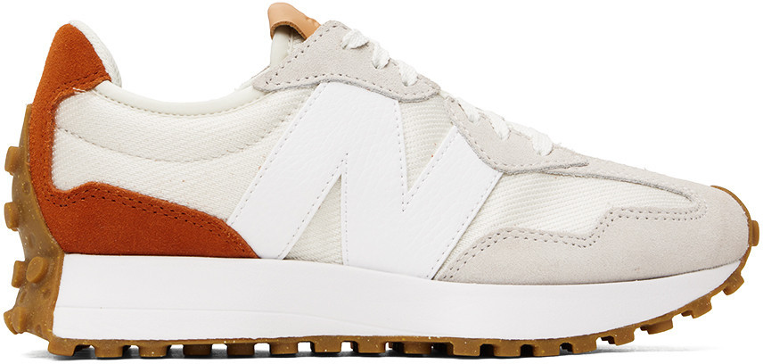 New Balance Off-White & Orange 327 Sneakers | SSENSE