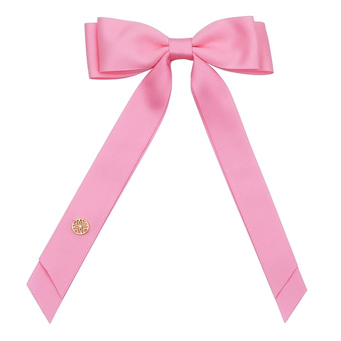 Lilly Pulitzer Hair Bow for Women with Gold Logo, Clip In Hair Accessories for Adults (Conch Shel... | Amazon (US)