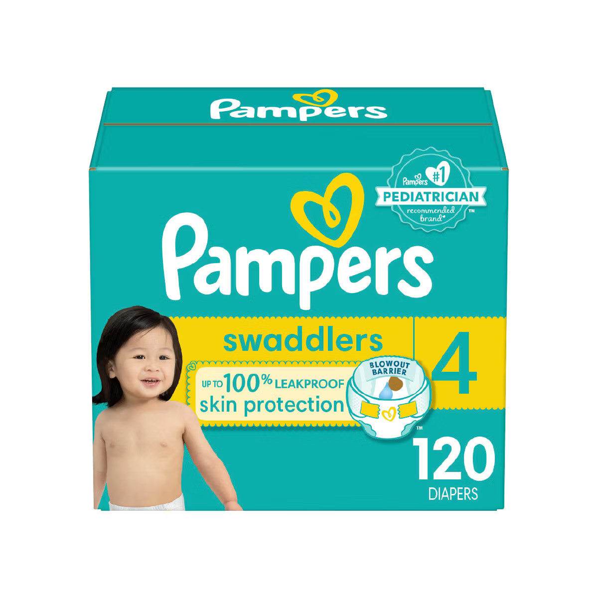 Pampers Swaddlers Active Baby Diapers Super Pack - Size 4 - 66ct | Target