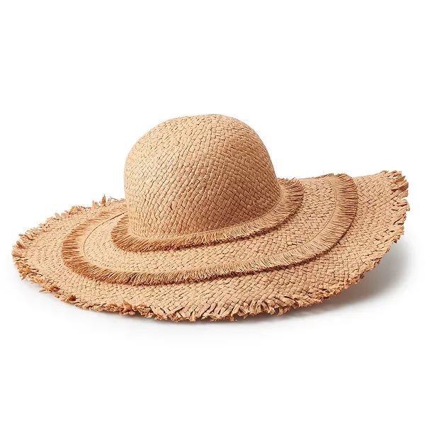 Women's SONOMA Goods for Life® Layered Fringe Floppy Hat
        ... Color:
					Rust | Kohl's